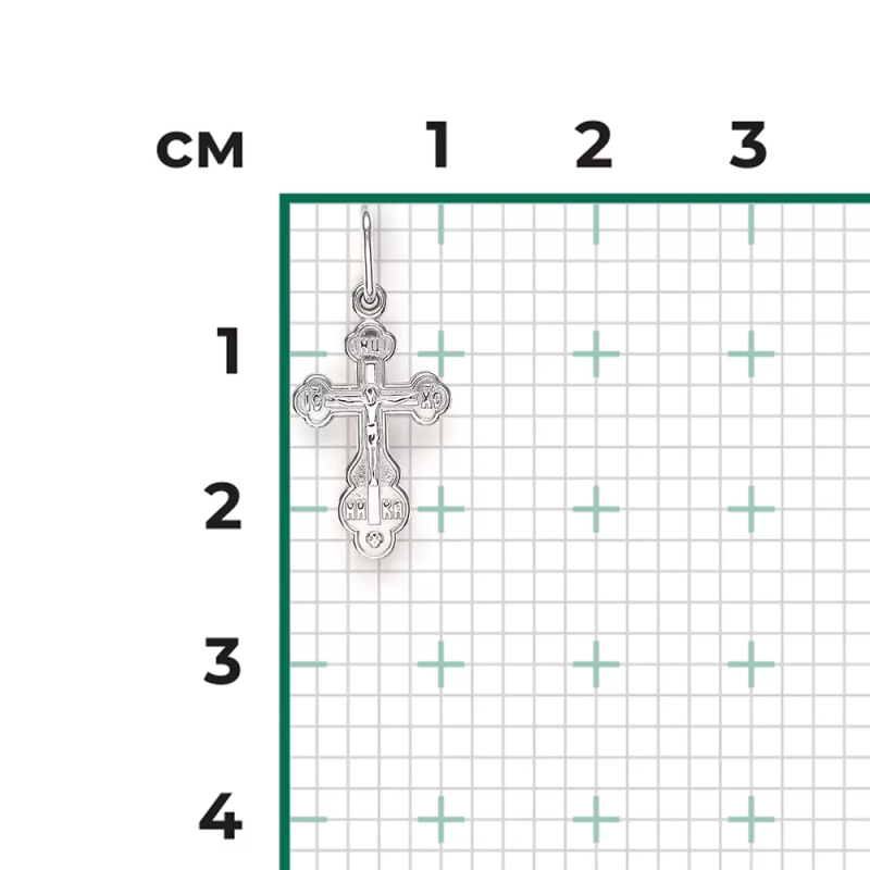 Освящённый крестик KRs1727-00-000-0200 серебро 925 без цепочки4