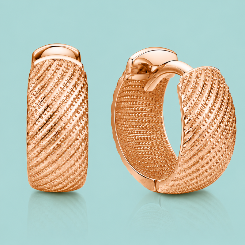 1 Klassische Gold-Creolen 585 russischer Goldschmuck ZOLOTOY.de1