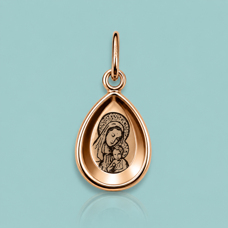 1 Orthodoxe Goldikone 585 ohne Kette ZOLOTOY.de1