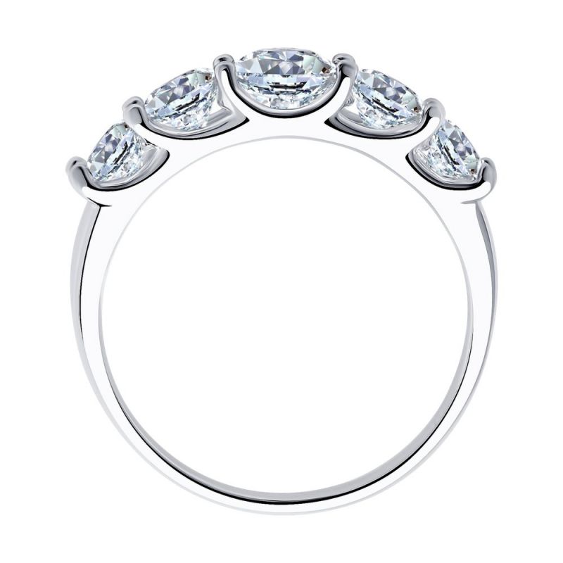 Кольцо из серебра с фианитами на предложение руки и сердца, на день рождение в Германии1