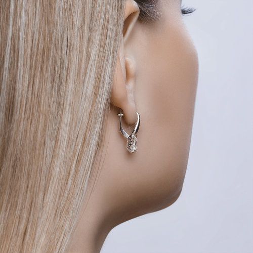 Ohrringe mit Bergkristall - Zolotoy.de - ORs92021914 online kaufen - Foto №2 Ohrringe mit Bergkristall - Zolotoy.de - ORs92021914 in München - Foto №2