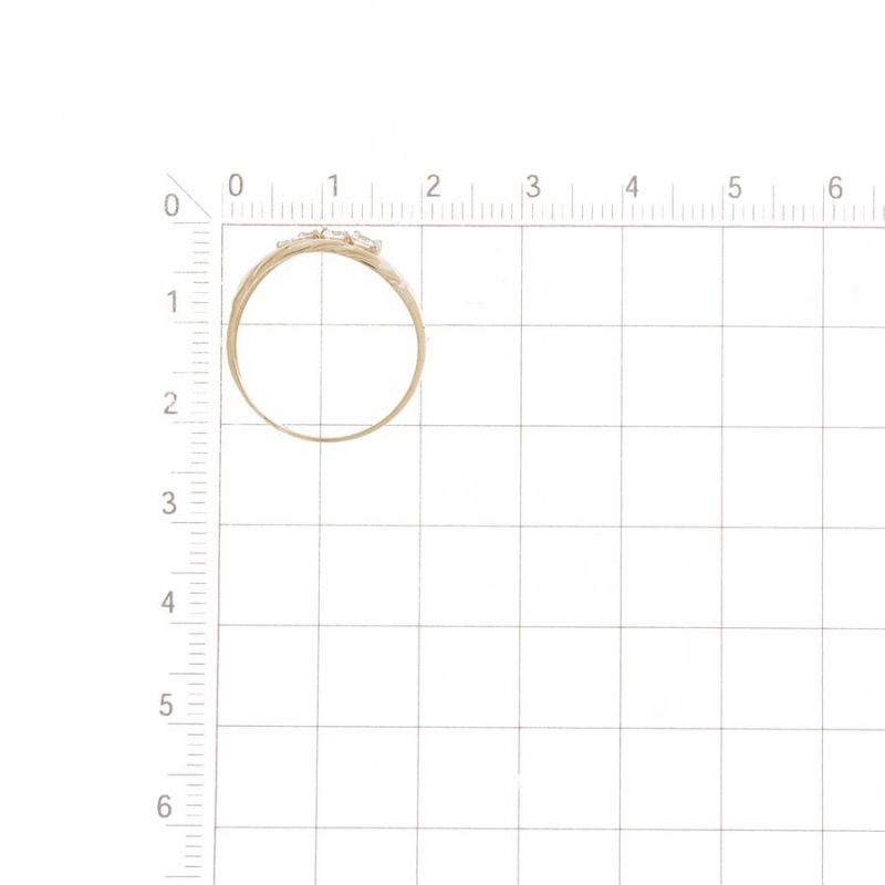 Damen Ring mit Zirkonia 585 Rotgold Bicolor - Foto №2