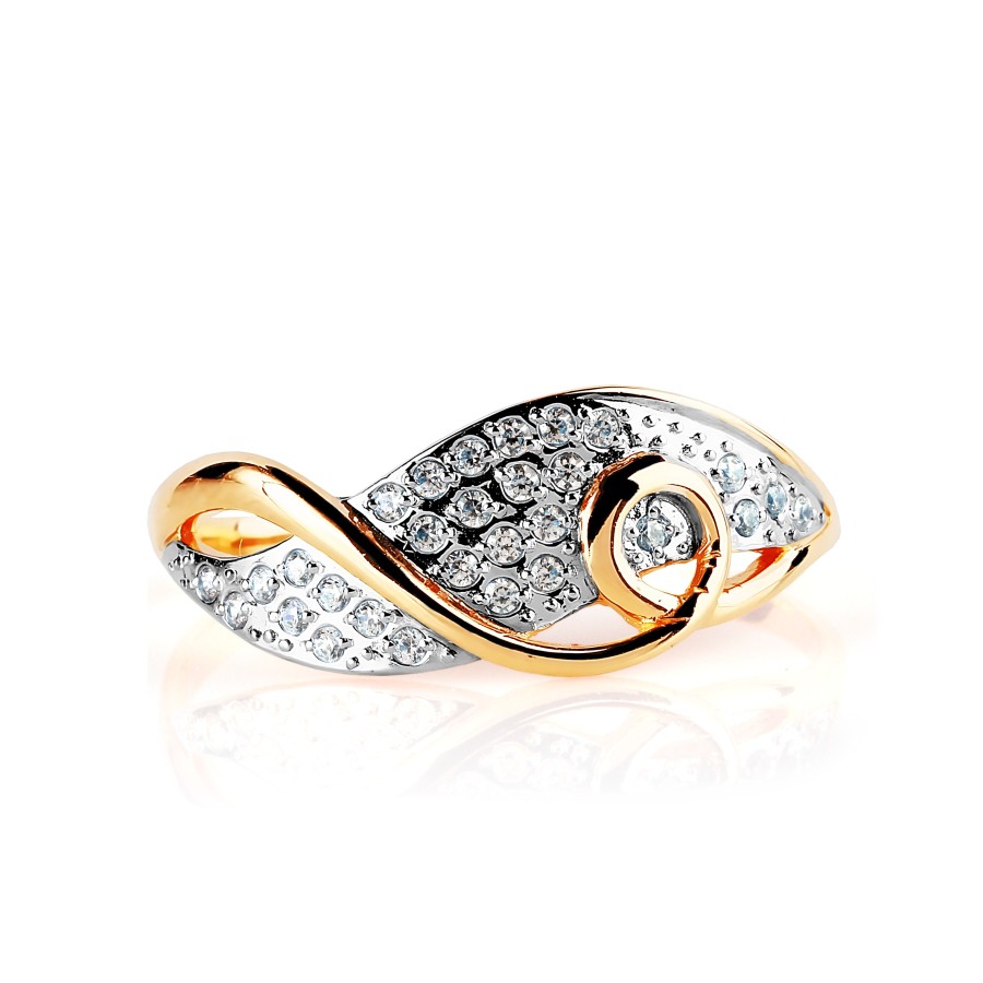 Damen Ring mit Zirkonia | 585 Rotgold - Foto №1 Damen Ring mit Zirkonia | 585 Rotgold - Foto №1