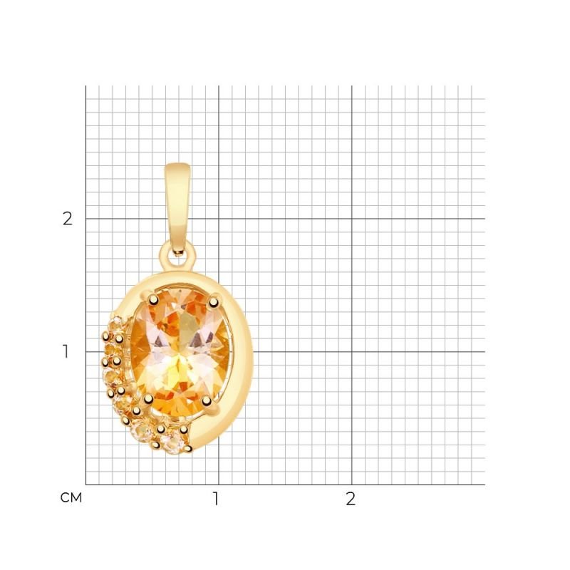 Anhänger 585 Rotgold Zirkonia - Foto №1