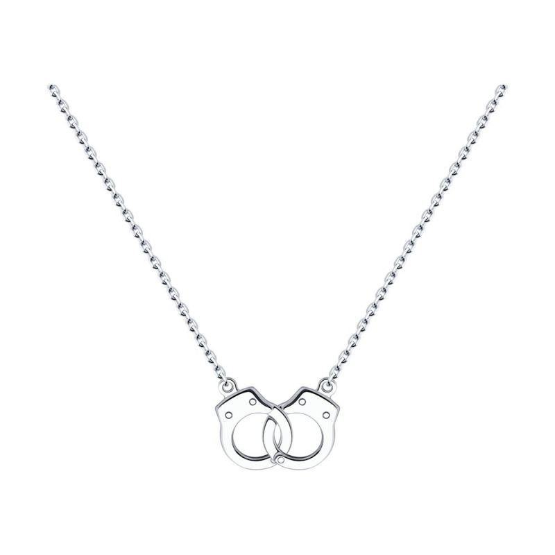 Collier "Handschellen" Halskette 925 Silber - Foto №1