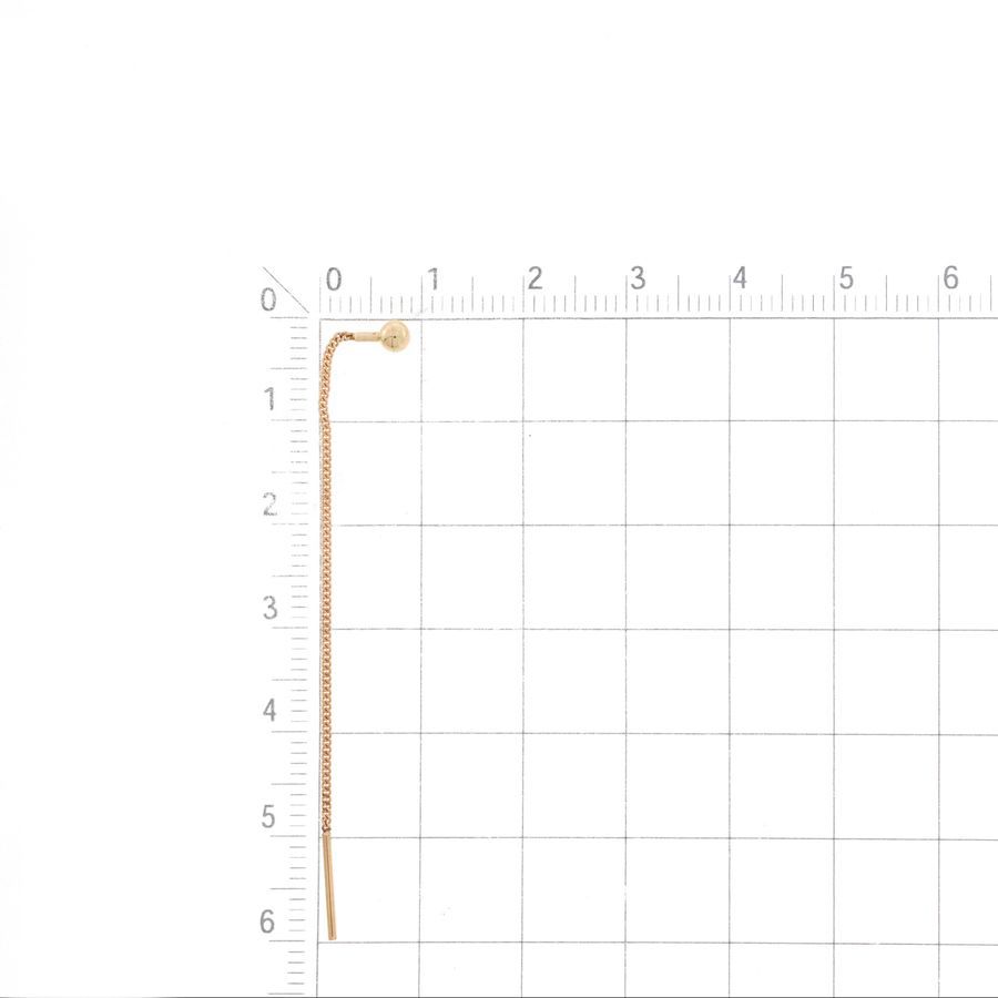 Серьги цепочки из красного русского золота 585 пробы - Фото №1 Серьги цепочки из красного русского золота 585 пробы - Фото №1