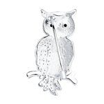 Brosche "Eule" 925 Sterling Silber mit Zirkonia - Foto №1
