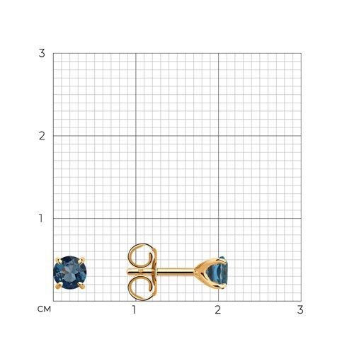 Ohrringe mit London Topas 585 Rotgold - Foto №2