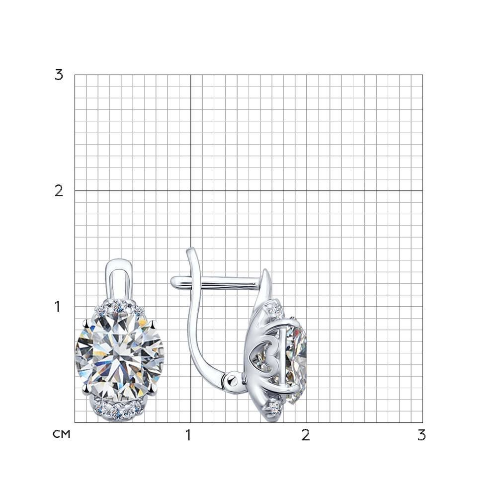 Ohrringe 925 Silber mit Zirkonia - Foto №2 Ohrringe 925 Silber mit Zirkonia - Foto №2