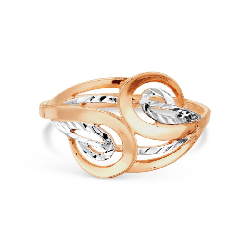 Damen Ring 585 Rotgold Diamantiert - Foto №1