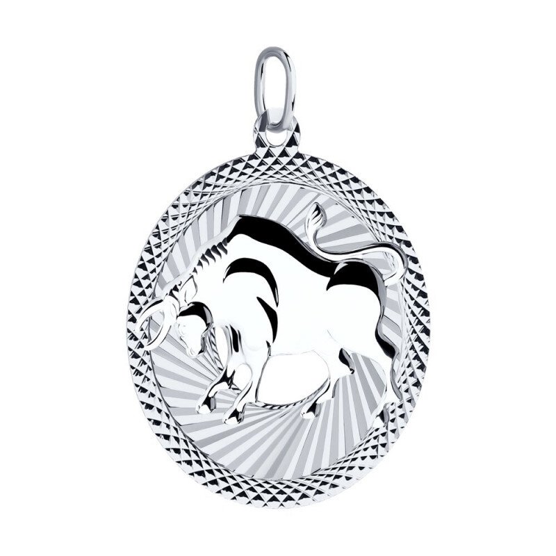 Sternzeichenanhänger "Stier" 925 Silber - Foto №1