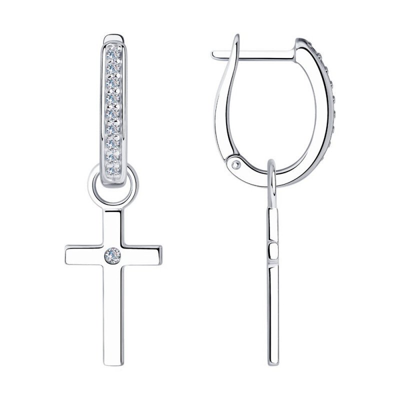 Ohrhänger-Set 925 Silber Perlen Zirkonia - Foto №4