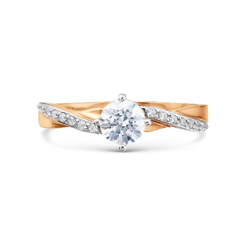 Damen Ring 375 Rotgold mit Zirkonia - Foto №1