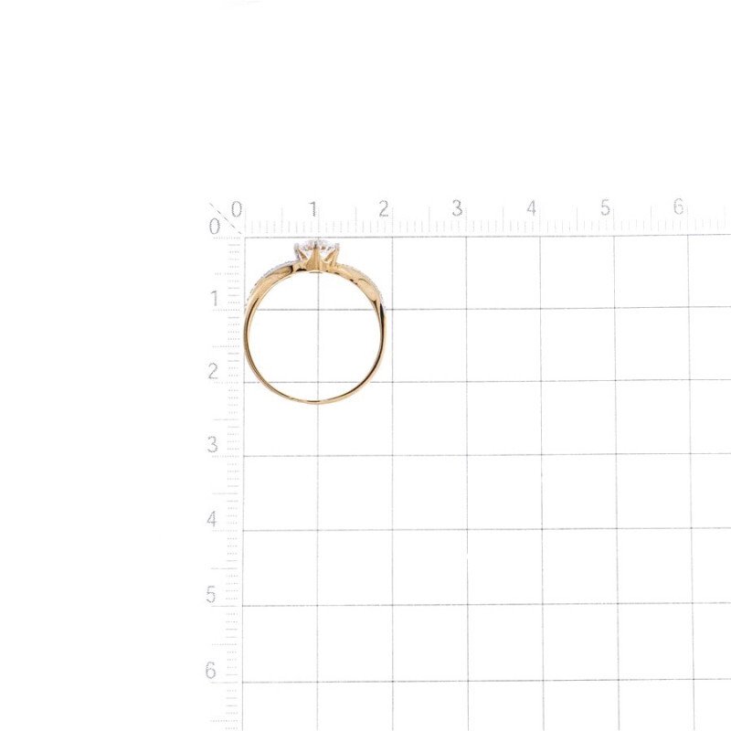 Damen Ring 375 Rotgold mit Zirkonia - Foto №2