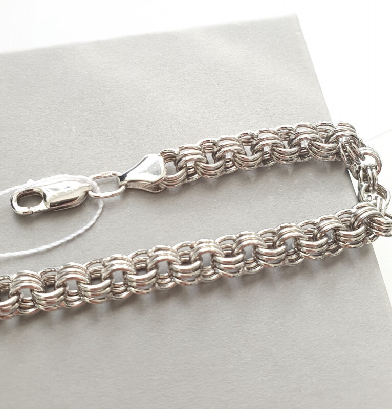 Armband "Garibaldi" 925 Silber Rhodiniert - Foto №2