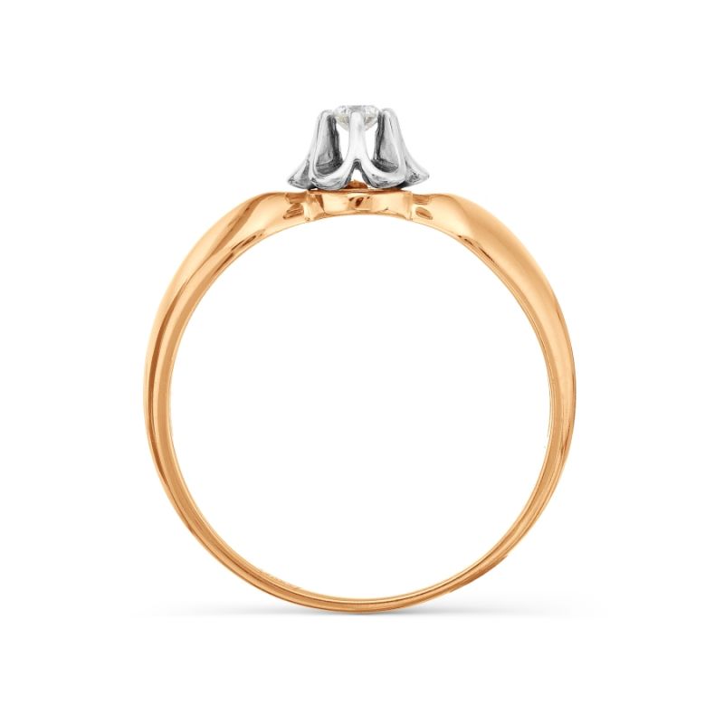 Damen Ring mit Brillant 585 Rotgold - Foto №2