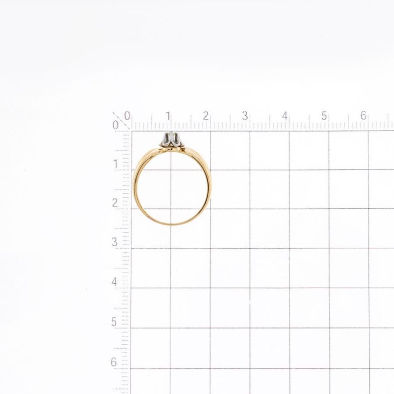 Damen Ring mit Brillant 585 Rotgold - Foto №3