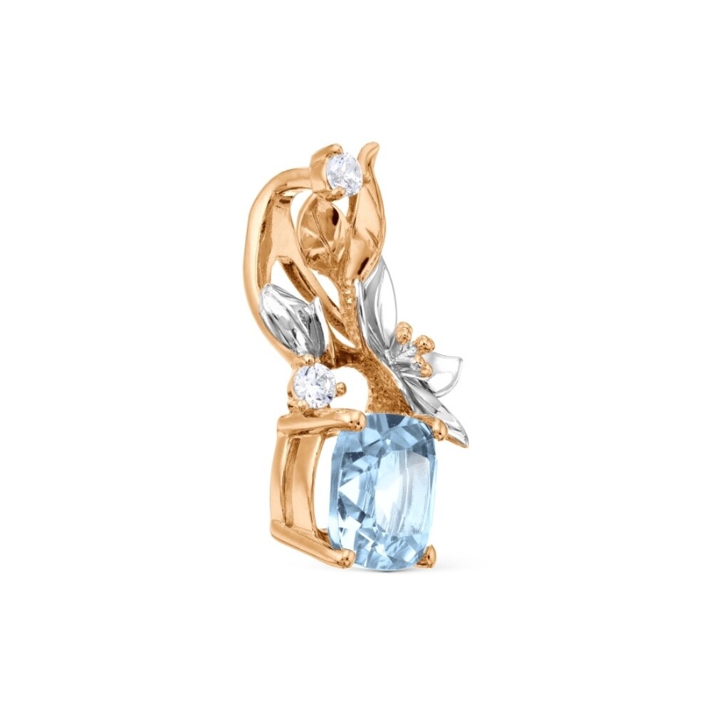 Anhänger 585 Rotgold Amethyst Zirkonia - Foto №1 Anhänger 585 Rotgold Amethyst Zirkonia - Foto №1
