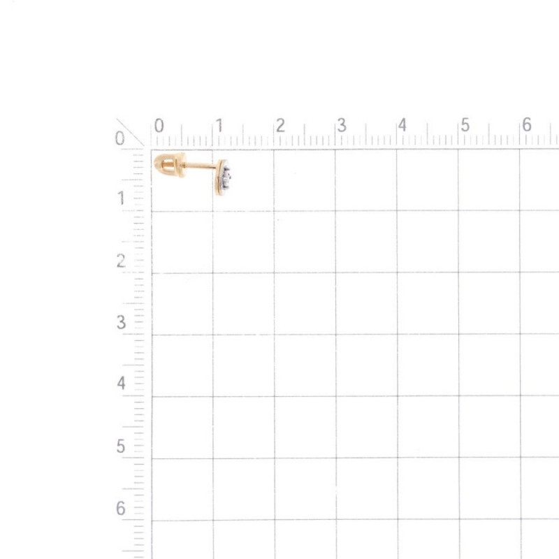 Paar Ohrstecker 585 Rotgold Brillanten Diamantiert - Foto №1 Paar Ohrstecker 585 Rotgold Brillanten Diamantiert - Foto №1