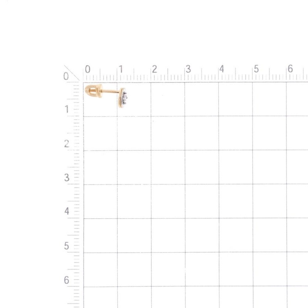 Paar Ohrstecker 585 Rotgold Brillanten Diamantiert - Foto №1 Paar Ohrstecker 585 Rotgold Brillanten Diamantiert - Foto №1