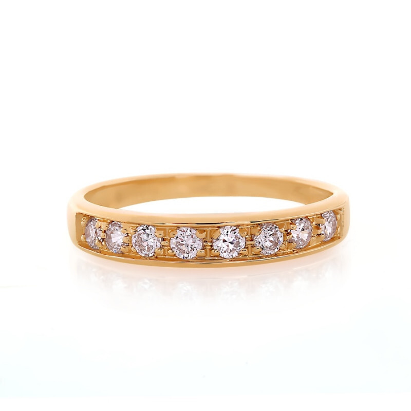 Damen Ring mit Zirkonia | 585 Rotgold - Foto №1 Damen Ring mit Zirkonia | 585 Rotgold - Foto №1