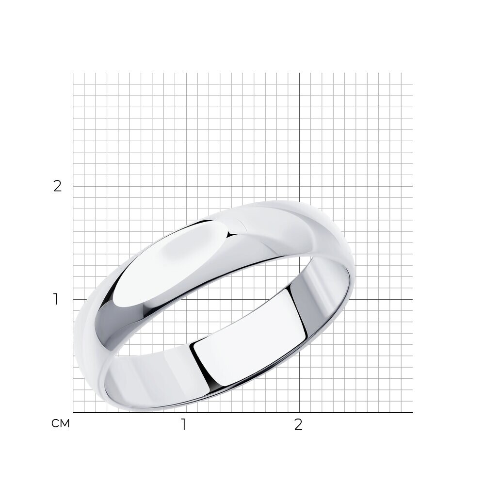 Trauring 4,0 mm 925 Silber Glatt - Foto №2 Trauring 4,0 mm 925 Silber Glatt - Foto №2