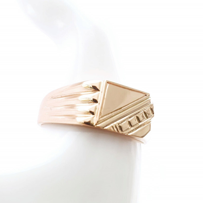 Herren Ring 585 Rotgold - Foto №1