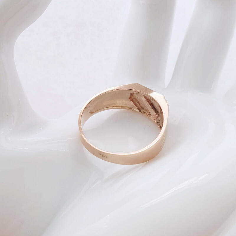 Herren Ring 585 Rotgold - Foto №2