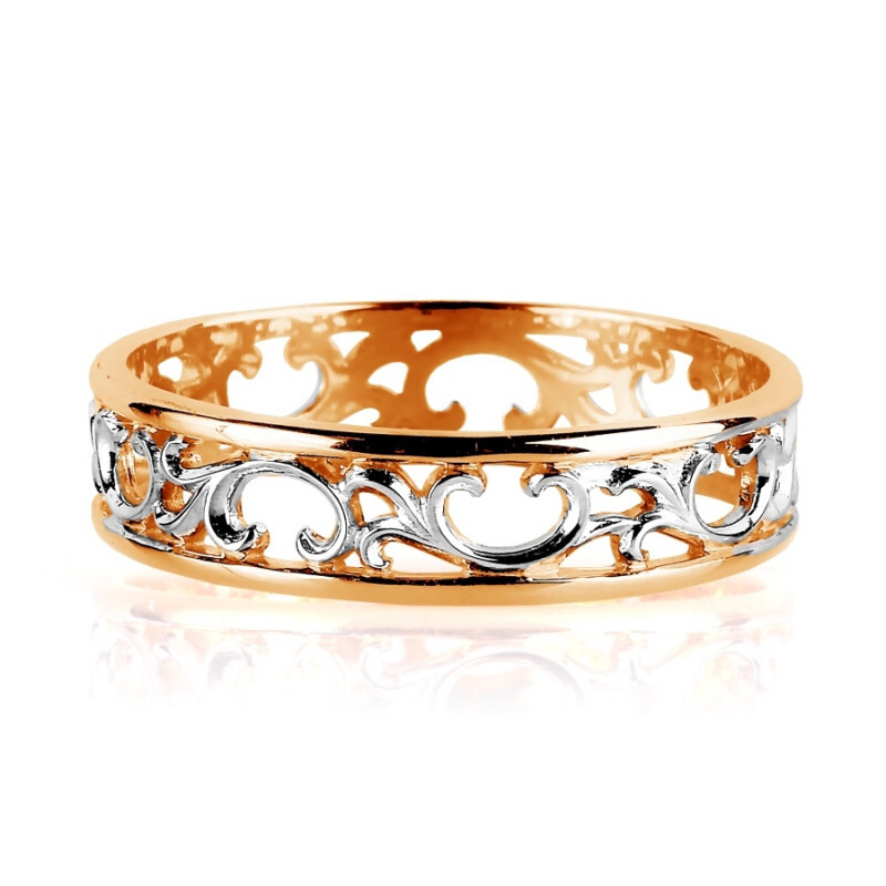 Trauring 585 Rotgold Bicolor - Foto №1 Trauring 585 Rotgold Bicolor - Foto №1