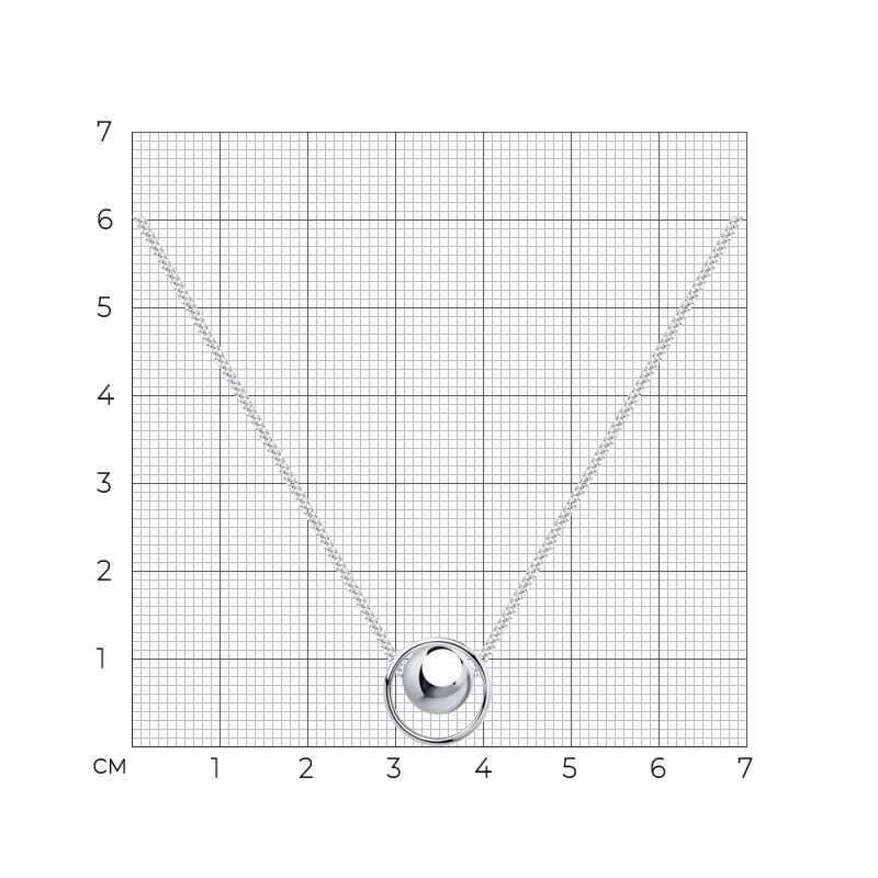 Collier "Kugel" - 925 Silber - Foto №1 Collier "Kugel" - 925 Silber - Foto №1