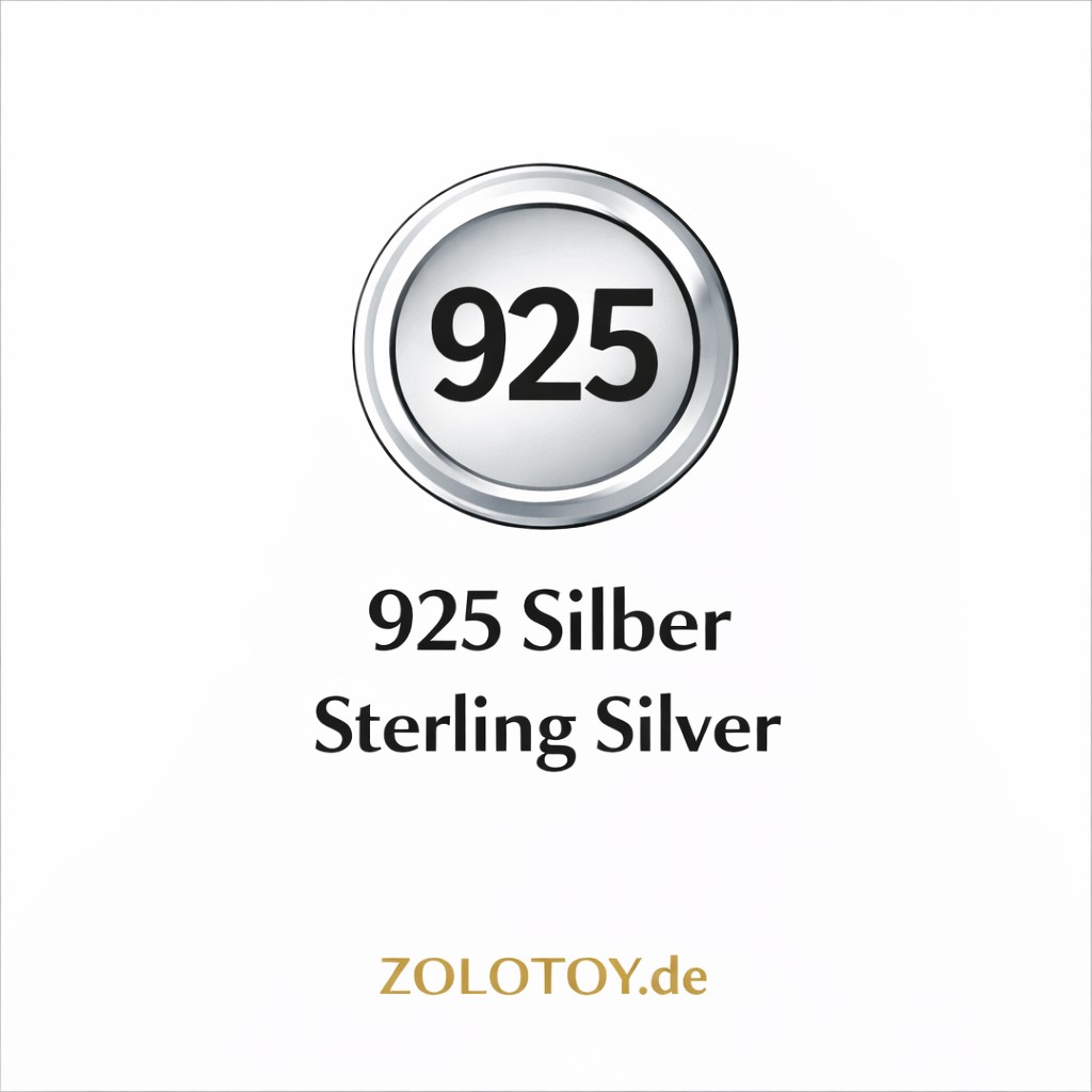 Hängende Ohrringe aus 925 Silber mit blauen und weißen Zirkonia - Foto №4 Silber Ohrringe 925 mit Zirkonia kostenloser Versand Deutschland - Foto №4