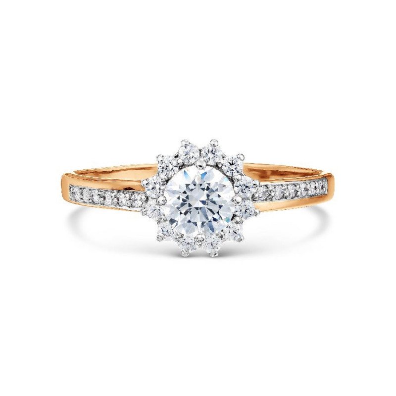 Damen Ring 375 Rotgold Zirkonia Fingerring - Foto №1