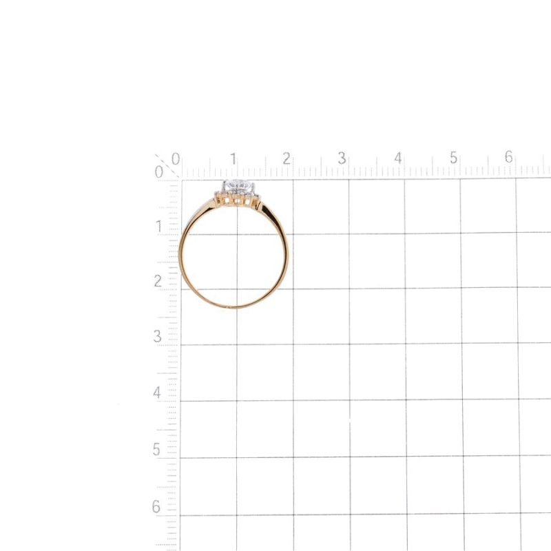 Damen Ring 375 Rotgold Zirkonia Fingerring - Foto №2