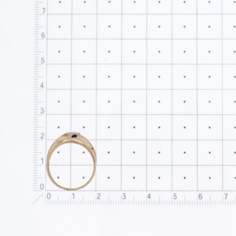 Damen Ring 585 Rotgold mit Zirkonia Bicolor - Foto №3