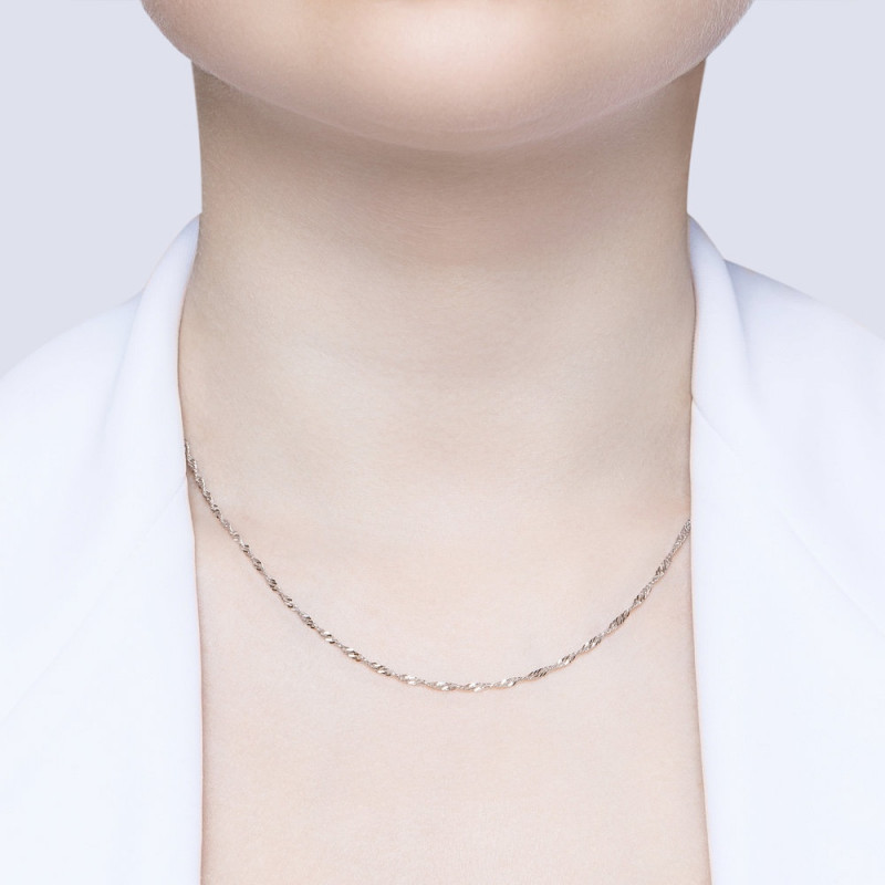 Kette "Singapur" 925 Silber - Foto №1