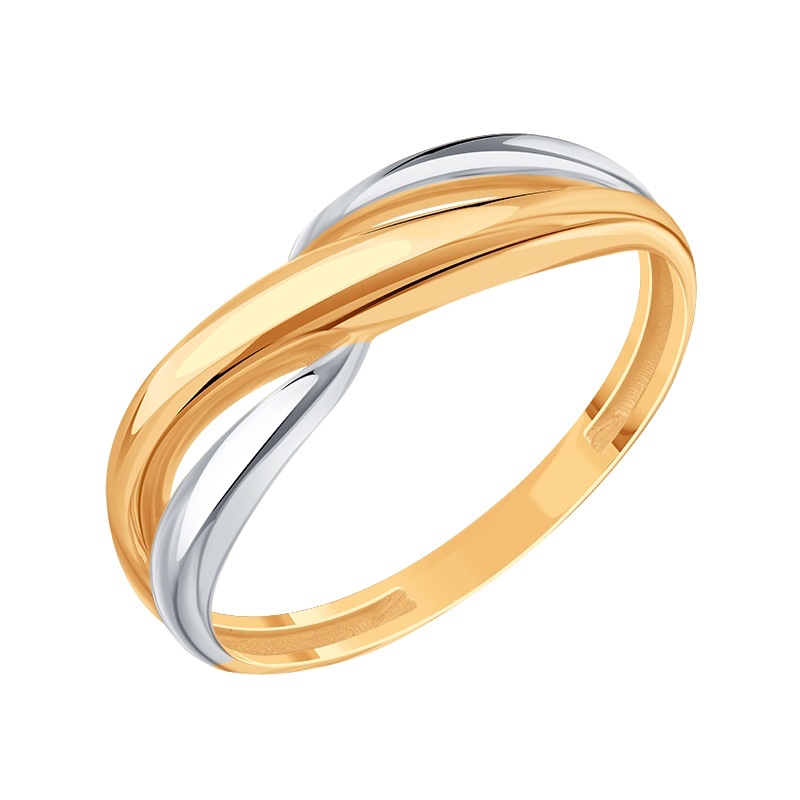 Damen Ring 585 Rotgold Bicolor - Foto №1 Damen Ring 585 Rotgold Bicolor - Foto №1