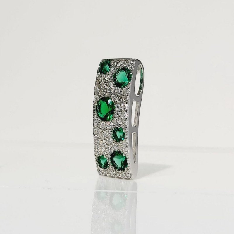 Kettenanhänger 925 Silber mit Zirkonia - Foto №1