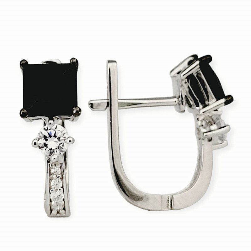 Damen Ohrringe 925 Silber Zirkonia - Foto №1
