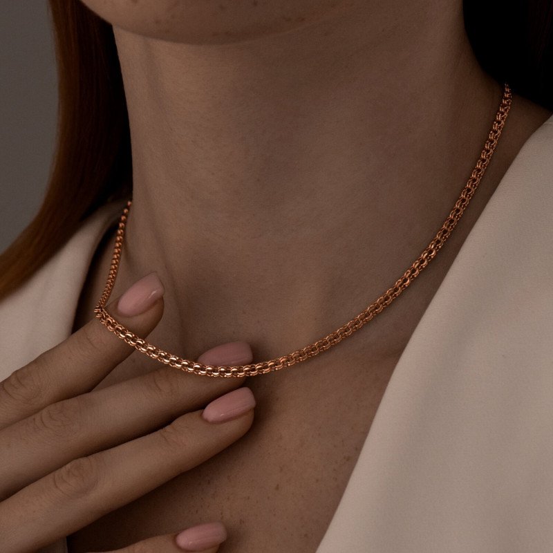Kette "Garibaldi" 925 Sterling Silber vergoldet - Halskette - Foto №2