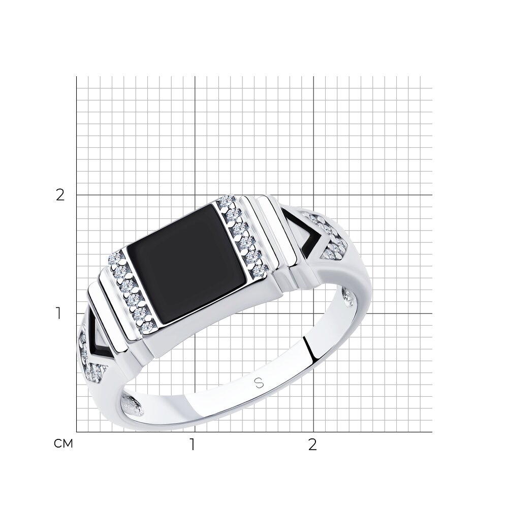 Herren Ring mit Zirkonia 925 Silber - Foto №2 Herren Ring mit Zirkonia 925 Silber - Foto №2