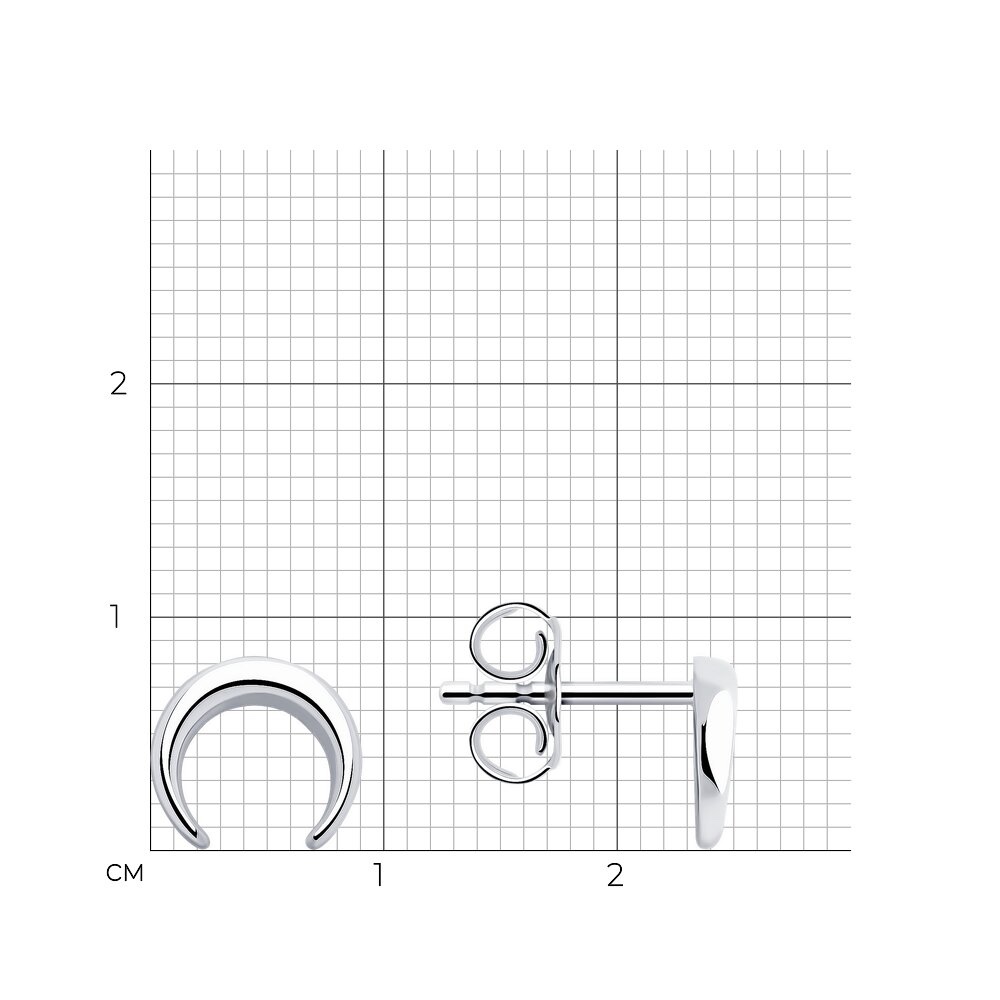 Серьги из русского серебра 925 пробы - Фото №3 Серьги из русского серебра 925 пробы - Фото №3