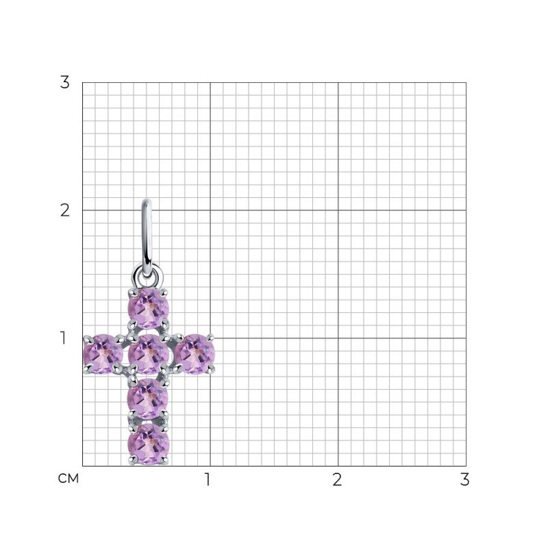 Ketten Anhänger aus 925 Silber mit Amethyst - Foto №2