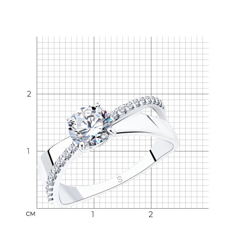 Damen Ring 925 Silber mit Zirkonia - Foto №3