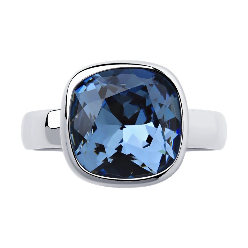 Damen Ring 925 Silber mit Kristall - Foto №1