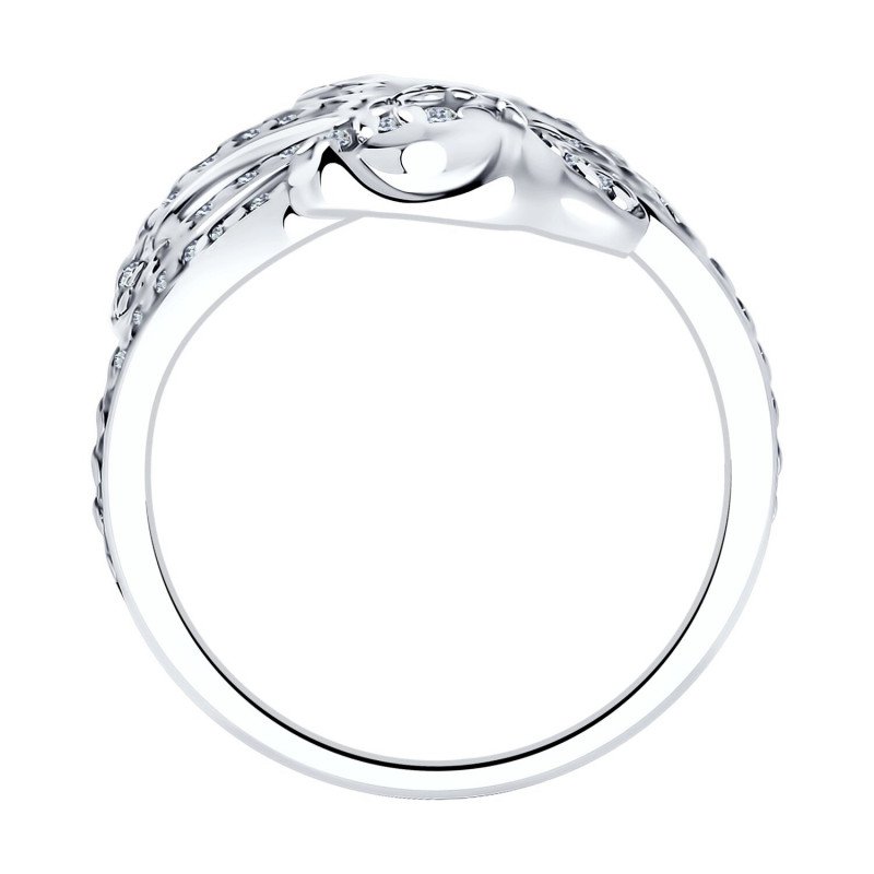 Damen Ring "Schlange" 925 Silber mit Zirkonia - Foto №2