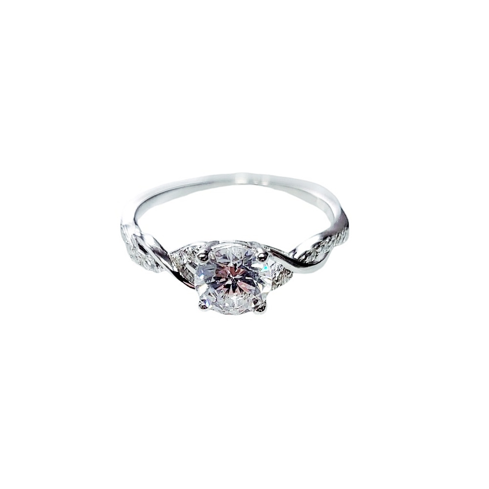 Damen Ring 925er Silber mit Zirkonia Verlobungsring - Foto №1 Damen Ring 925er Silber mit Zirkonia Verlobungsring - Foto №1
