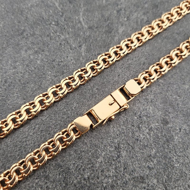 Kette "Garibaldi" 585 Rotgold Handarbeit - Foto №2