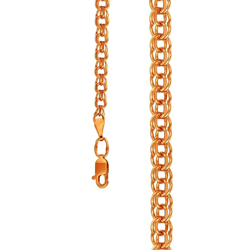 Kette Garibaldi 585 Rotgold Halskette 14 Karat Handarbeit - Foto №2