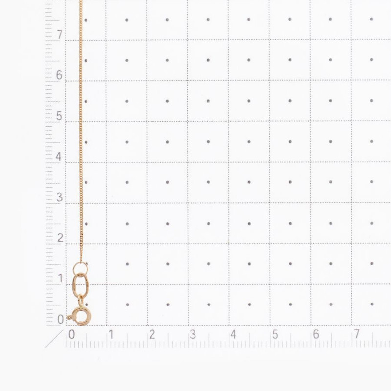 Цепочка из красного русского золота 585 пробы Панцирное плетение - Фото №1