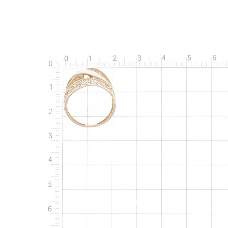 Filigraner Ring aus Rotgold 585 - Foto №2